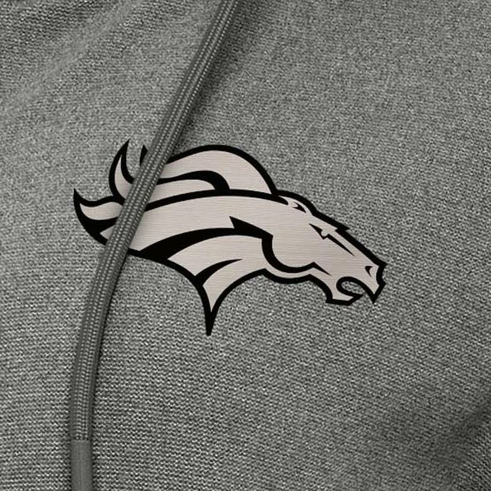 Denver Broncos Antigua Women's Seeker Full-Zip Hoodie Jacket Heather Black | NFL