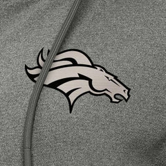 Denver Broncos Antigua Women's Seeker Full-Zip Hoodie Jacket Heather Black | NFL