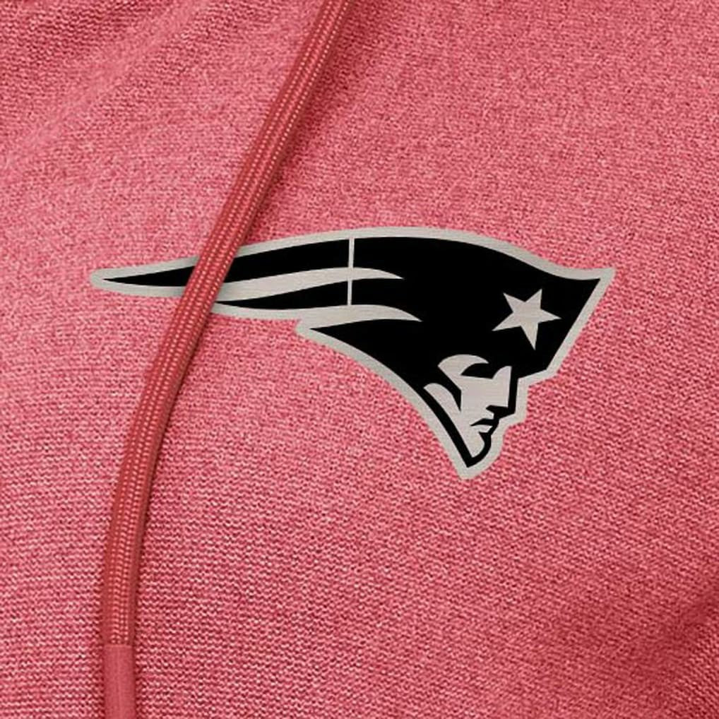 New England Patriots Antigua Women's Seeker Full-Zip Hoodie Jacket Heather Red | NFL