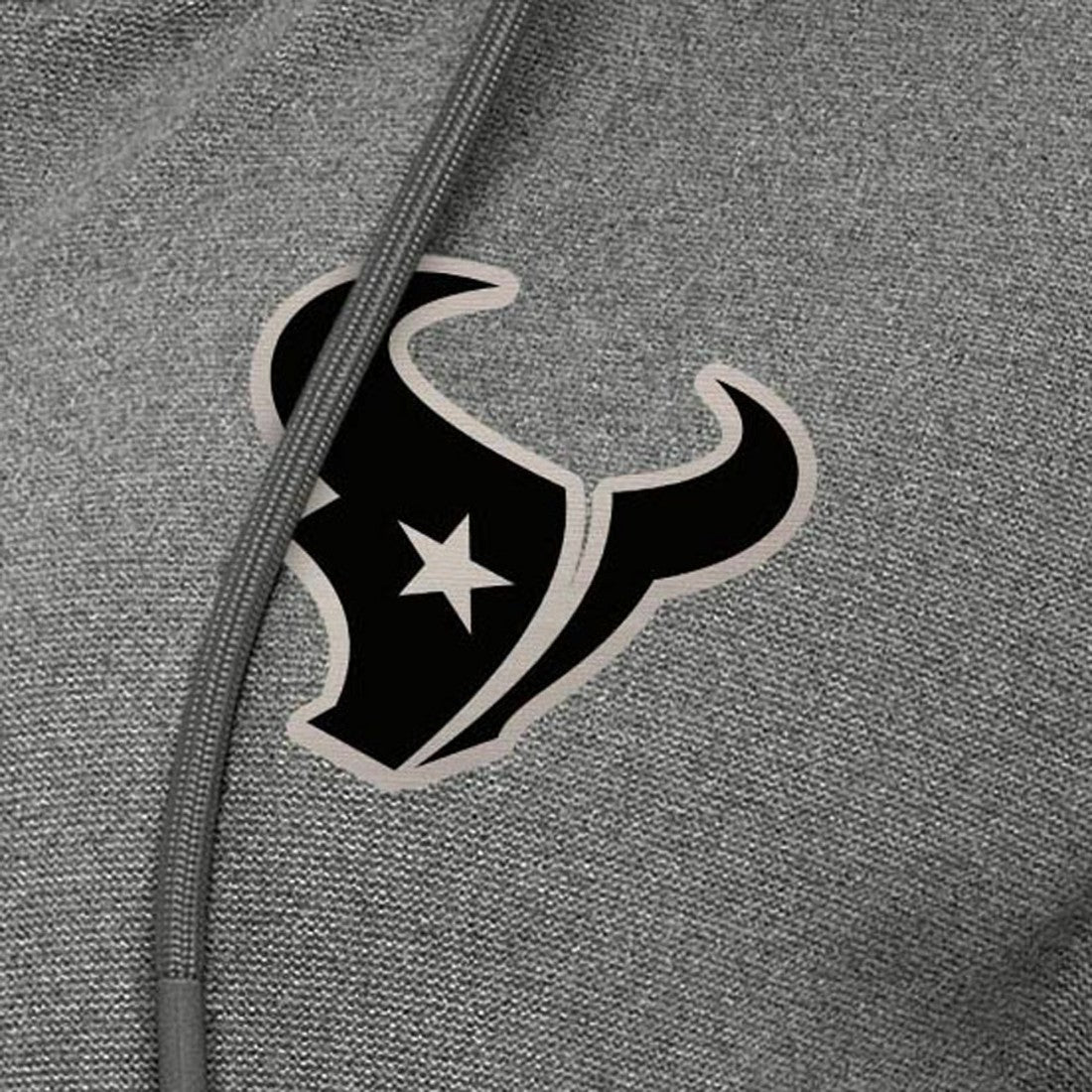 Houston Texans Antigua Women's Seeker Full-Zip Hoodie Jacket Heather Black | NFL