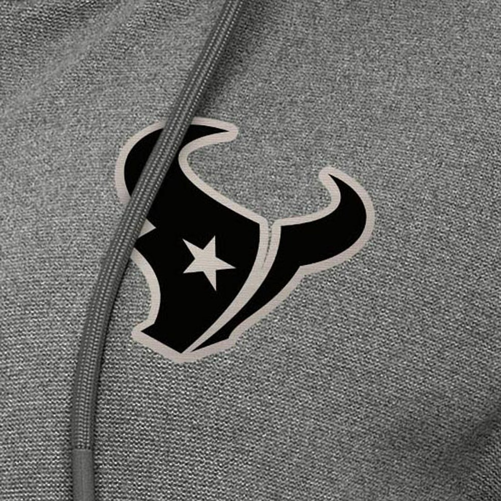 Houston Texans Antigua Women's Seeker Full-Zip Hoodie Jacket Heather Black | NFL