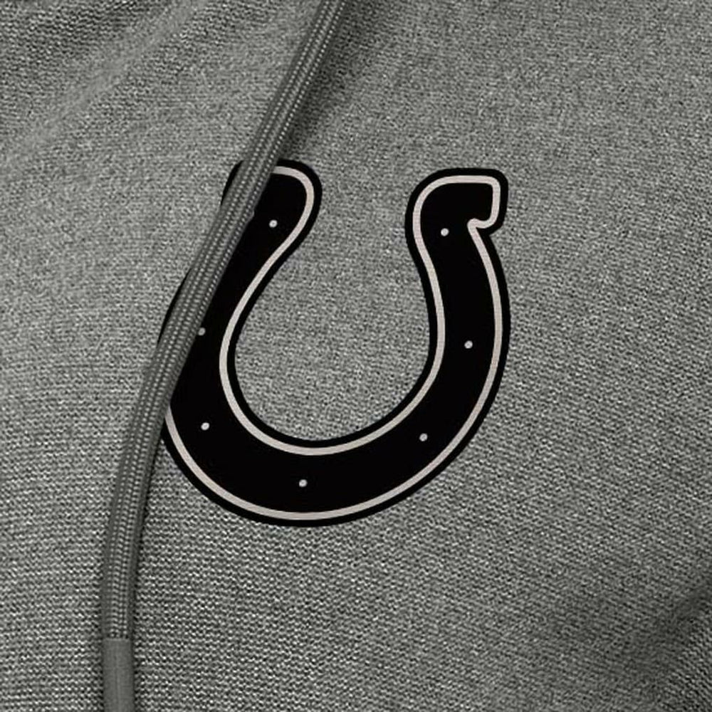 Indianapolis Colts Antigua Women's Seeker Full-Zip Hoodie Jacket Heather Black | NFL