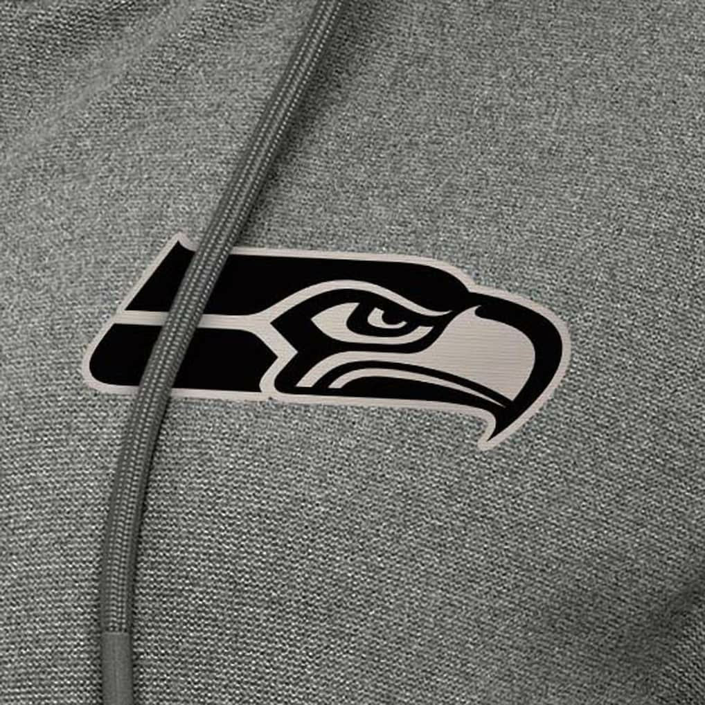 Seattle Seahawks Antigua Women's Seeker Full-Zip Hoodie Jacket Heather Black | NFL