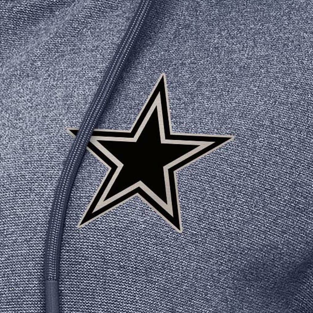 Dallas Cowboys Antigua Women's Seeker Full-Zip Hoodie Jacket Heather Navy | NFL