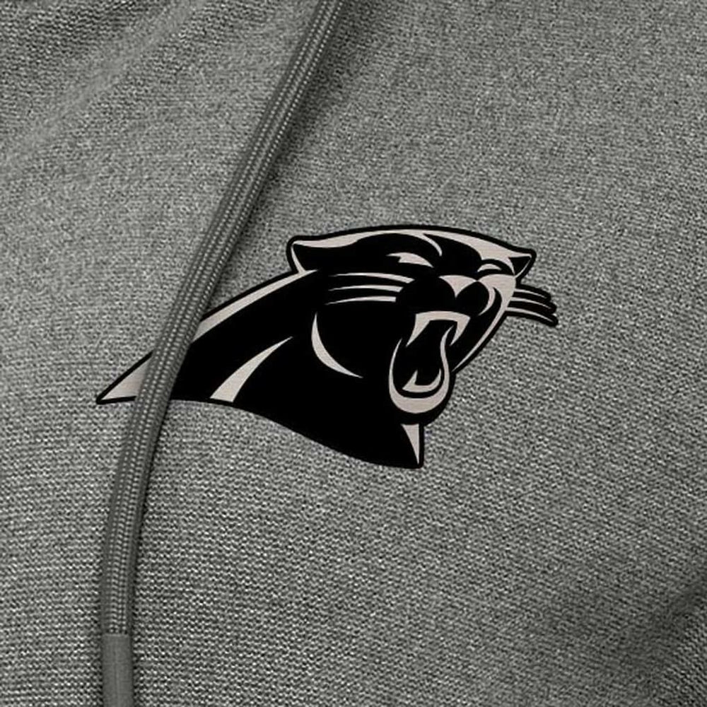 Carolina Panthers Antigua Women's Seeker Full-Zip Hoodie Jacket Heather Black | NFL