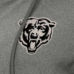 Chicago Bears Antigua Women's Seeker Full-Zip Hoodie Jacket Heather Black | NFL