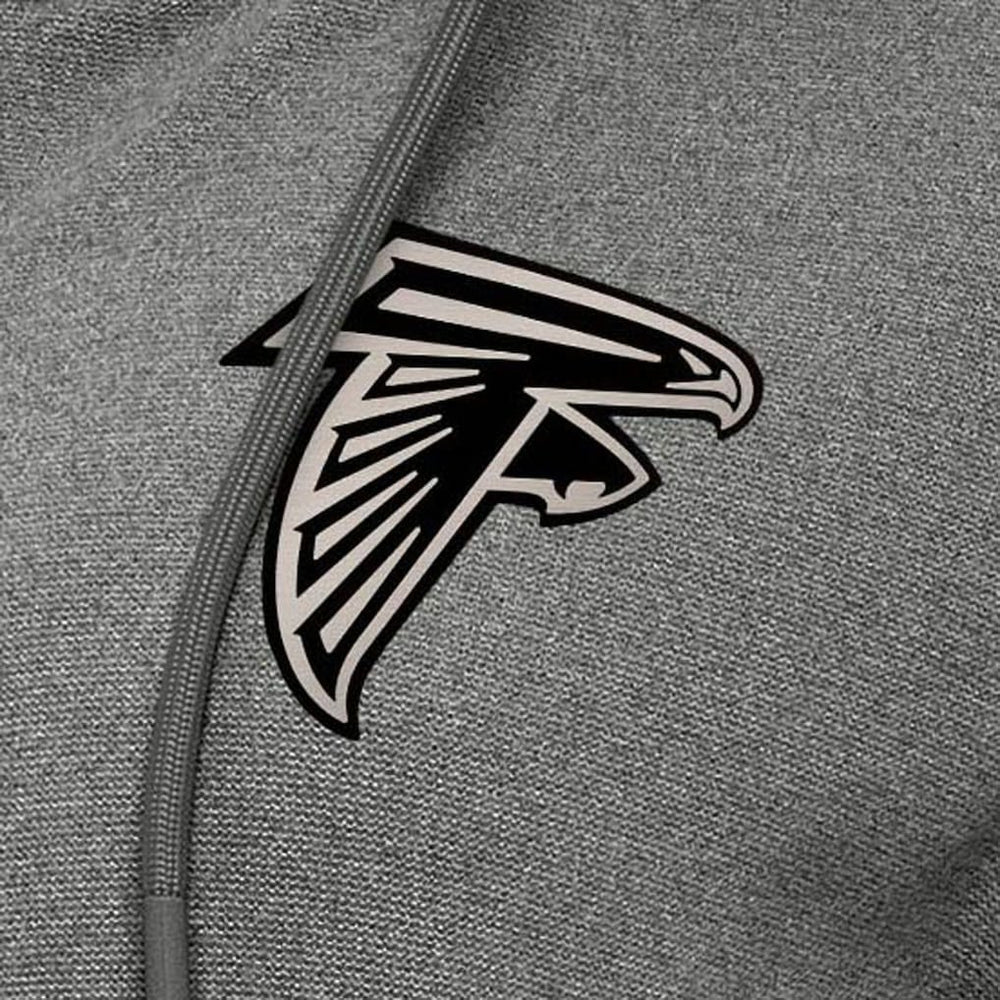 Atlanta Falcons Antigua Women's Seeker Full-Zip Hoodie Jacket Heather Black | NFL