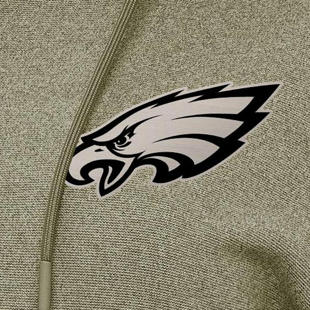 Philadelphia Eagles Antigua Women's Justice Pullover Hoodie Olive | NFL