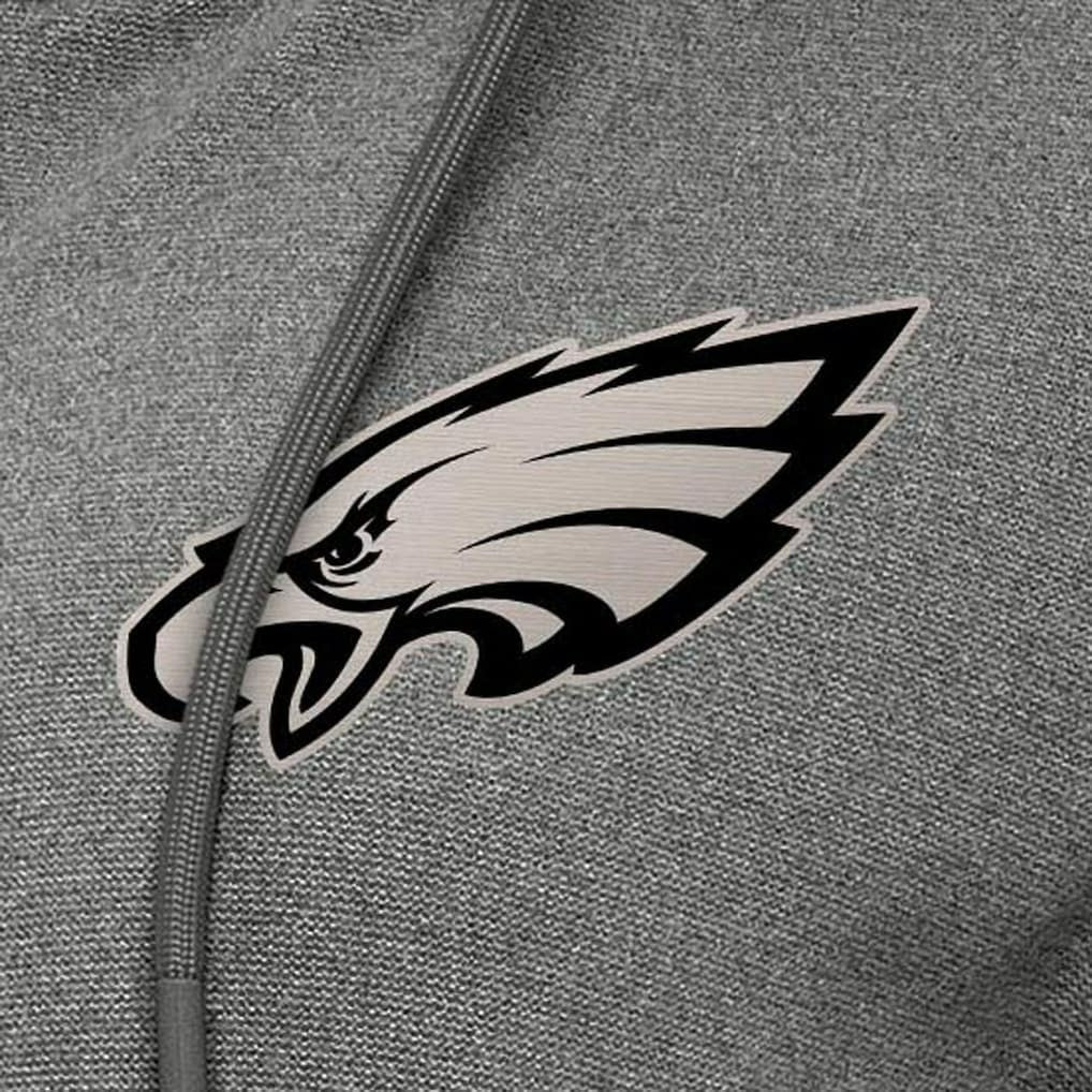 Philadelphia Eagles Antigua Women's Seeker Full-Zip Hoodie Jacket Heather Black | NFL