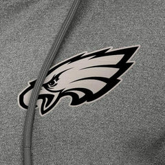 Philadelphia Eagles Antigua Women's Seeker Full-Zip Hoodie Jacket Heather Black | NFL
