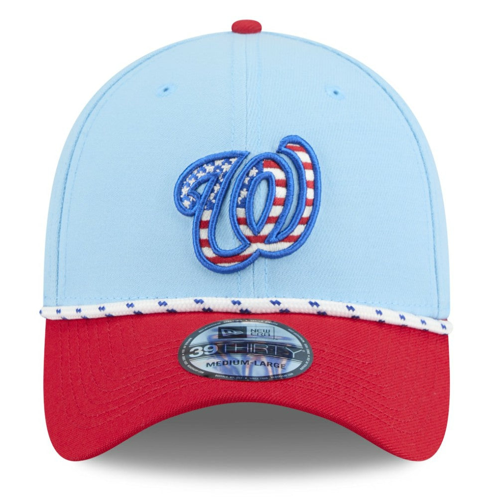 Washington Nationals New Era 2025 Fourth of July 39THIRTY Flex Hat - MLB
