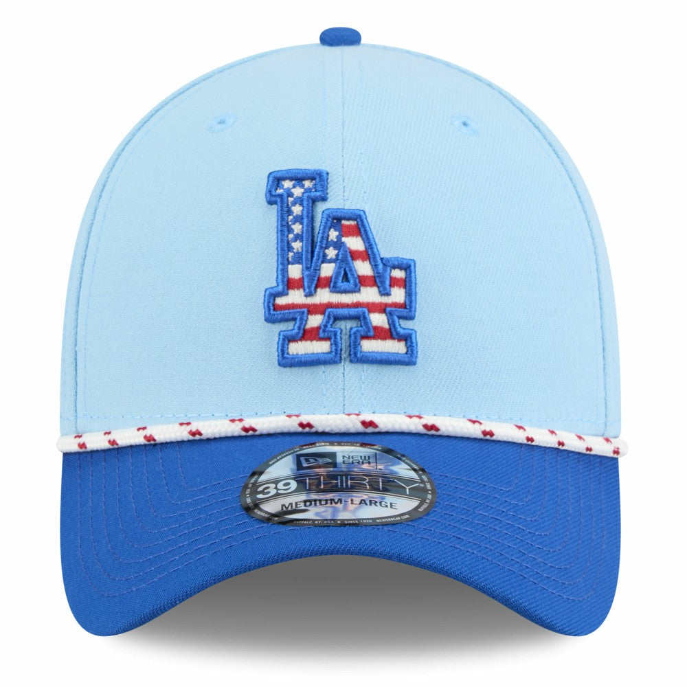 Los Angeles Dodgers New Era 2025 Fourth of July 39THIRTY Flex Hat - MLB