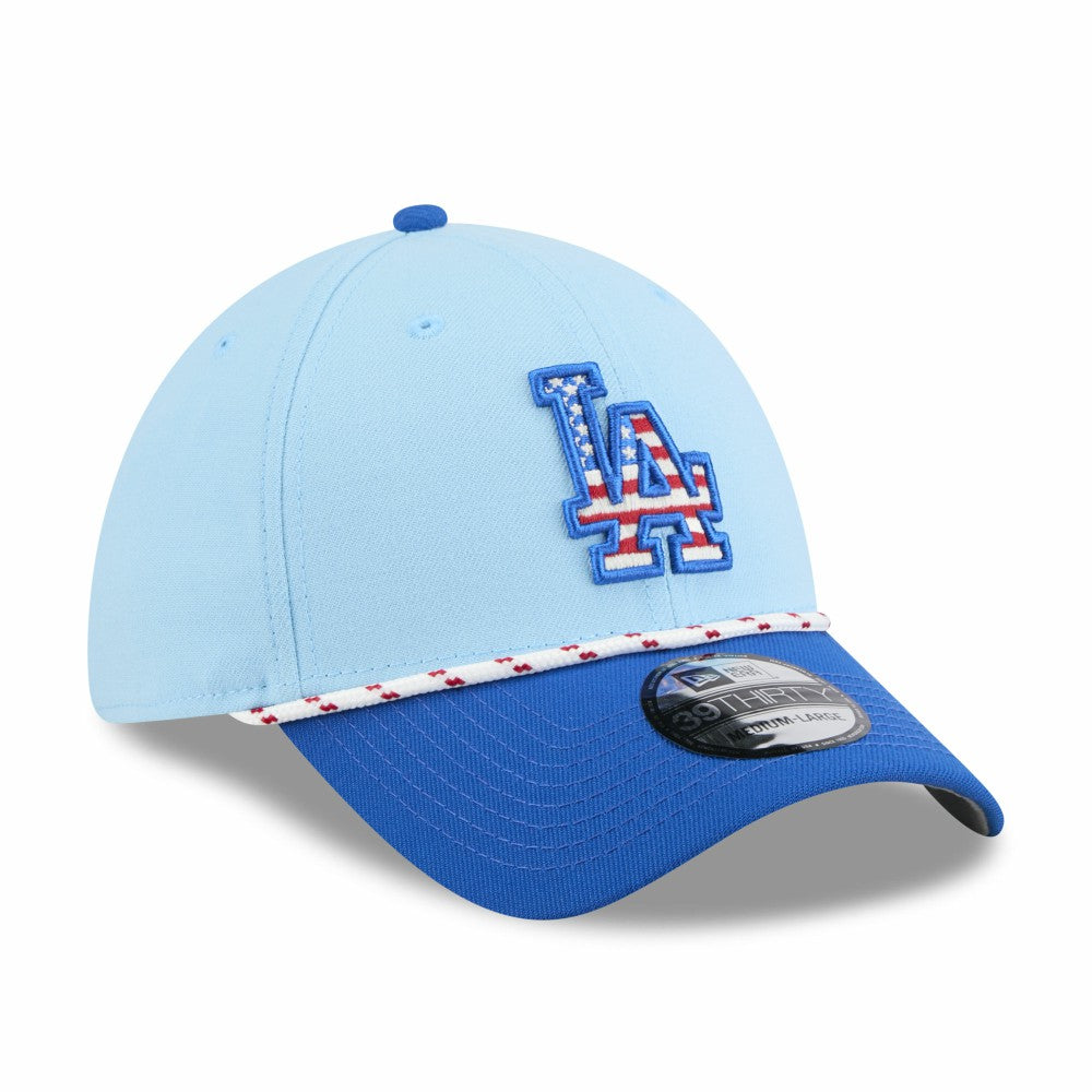 Los Angeles Dodgers New Era 2025 Fourth of July 39THIRTY Flex Hat - MLB