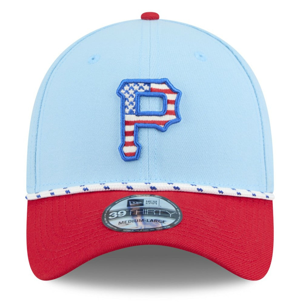 Pittsburgh Pirates New Era 2025 Fourth of July 39THIRTY Flex Hat - MLB
