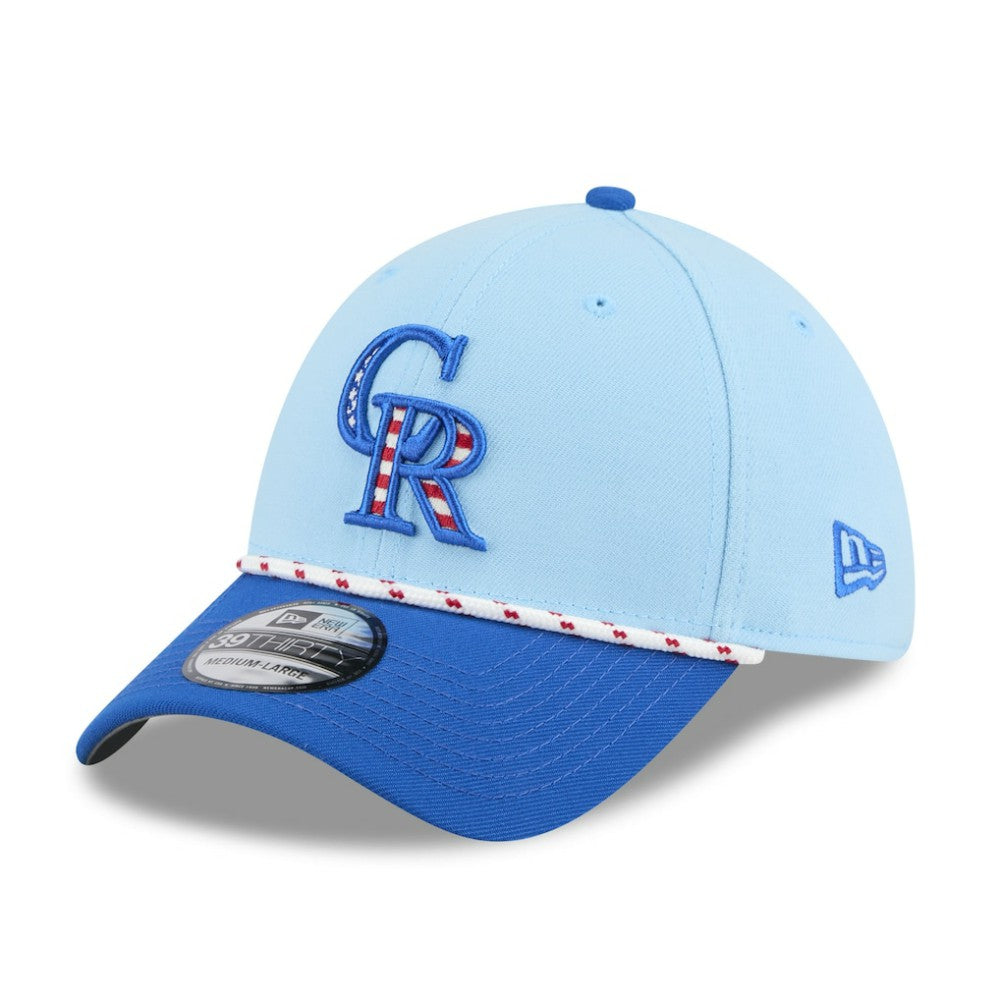 Colorado Rockies New Era 2025 Fourth of July 39THIRTY Flex Hat - MLB