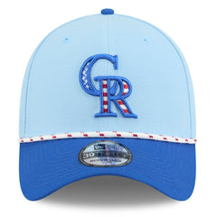 Colorado Rockies New Era 2025 Fourth of July 39THIRTY Flex Hat - MLB