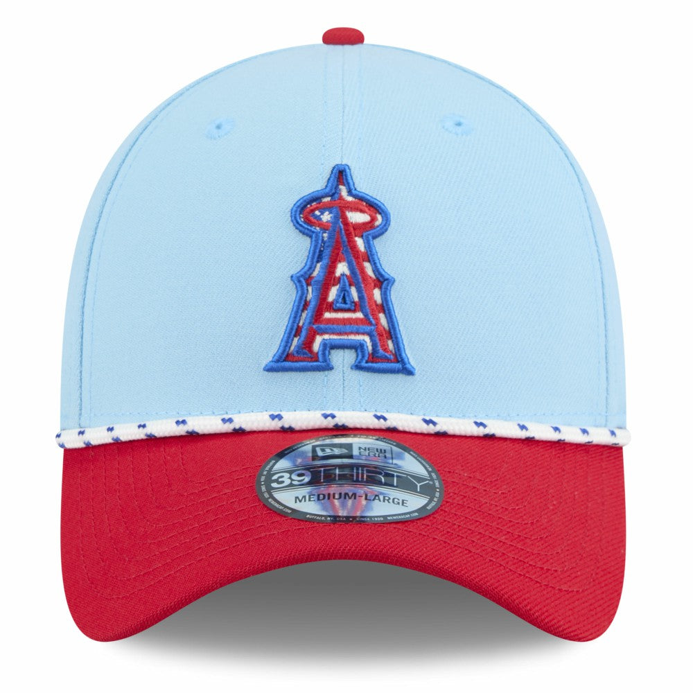 Los Angeles Angels New Era 2025 Fourth of July 39THIRTY Flex Hat - MLB