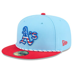 Athletics New Era 2025 Fourth of July 59FIFTY Fitted Hat - MLB