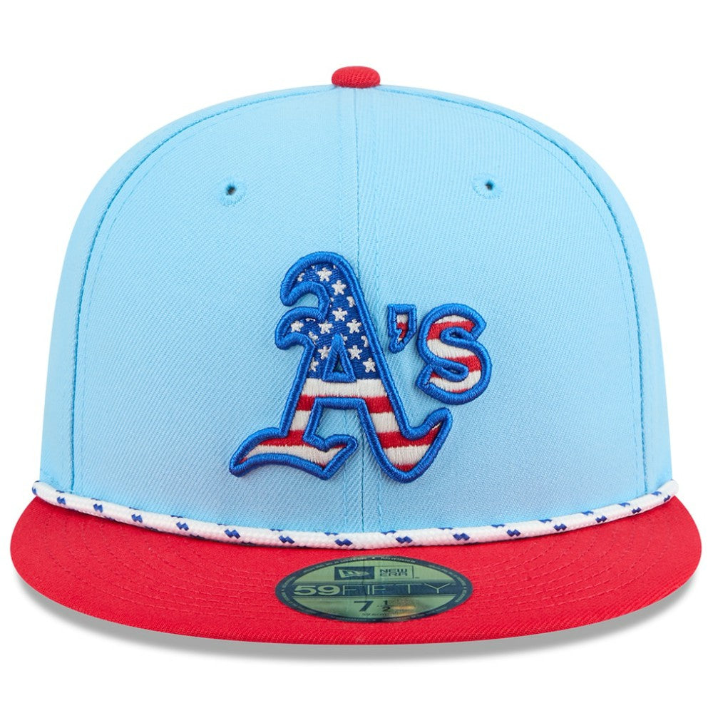 Athletics New Era 2025 Fourth of July 59FIFTY Fitted Hat - MLB