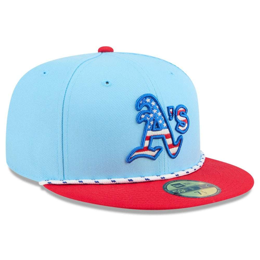 Athletics New Era 2025 Fourth of July 59FIFTY Fitted Hat - MLB