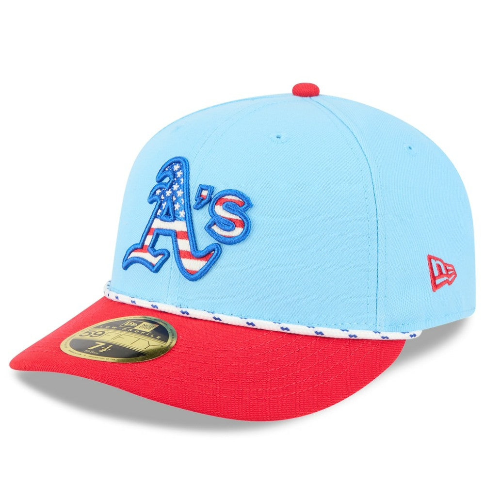 Athletics New Era 2025 Fourth of July Low Profile 59FIFTY Fitted Hat - MLB
