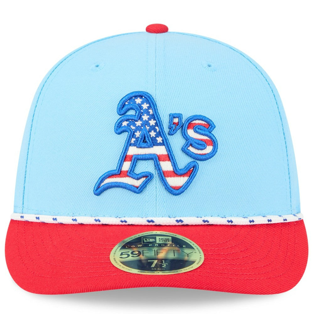 Athletics New Era 2025 Fourth of July Low Profile 59FIFTY Fitted Hat - MLB