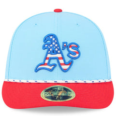 Athletics New Era 2025 Fourth of July Low Profile 59FIFTY Fitted Hat - MLB