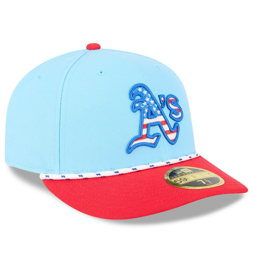 Athletics New Era 2025 Fourth of July Low Profile 59FIFTY Fitted Hat - MLB