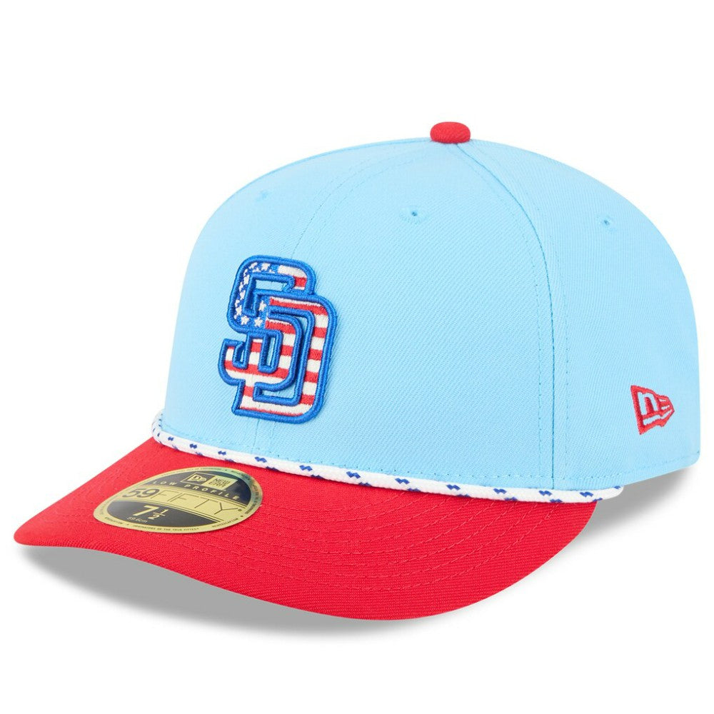 San Diego Padres New Era 2025 Fourth of July Low Profile 59FIFTY Fitted Hat - MLB
