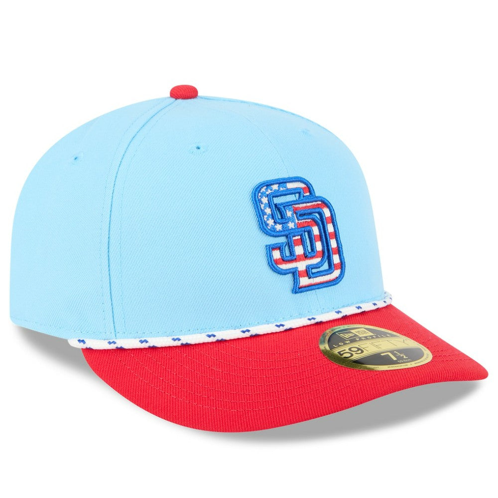 San Diego Padres New Era 2025 Fourth of July Low Profile 59FIFTY Fitted Hat - MLB