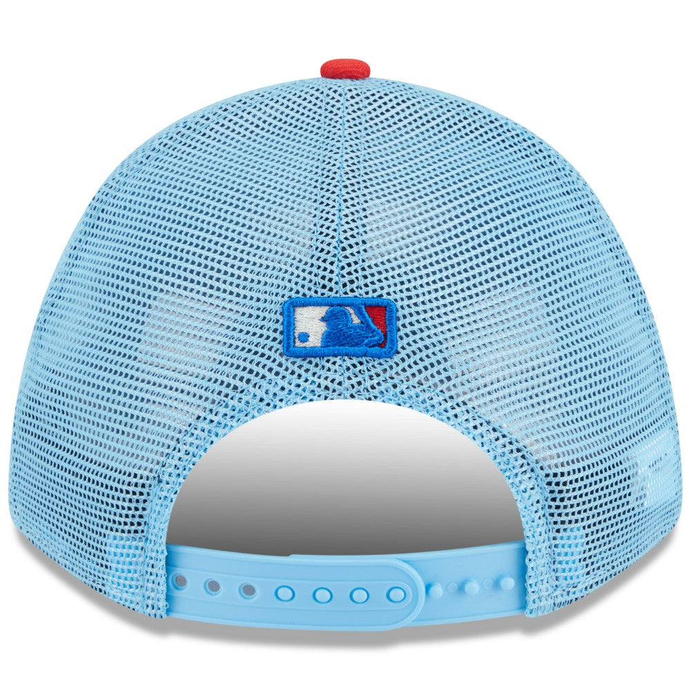 Miami Marlins New Era 2025 Fourth of July 9FORTY A-Frame M-Crown Adjustable Trucker Hat - MLB