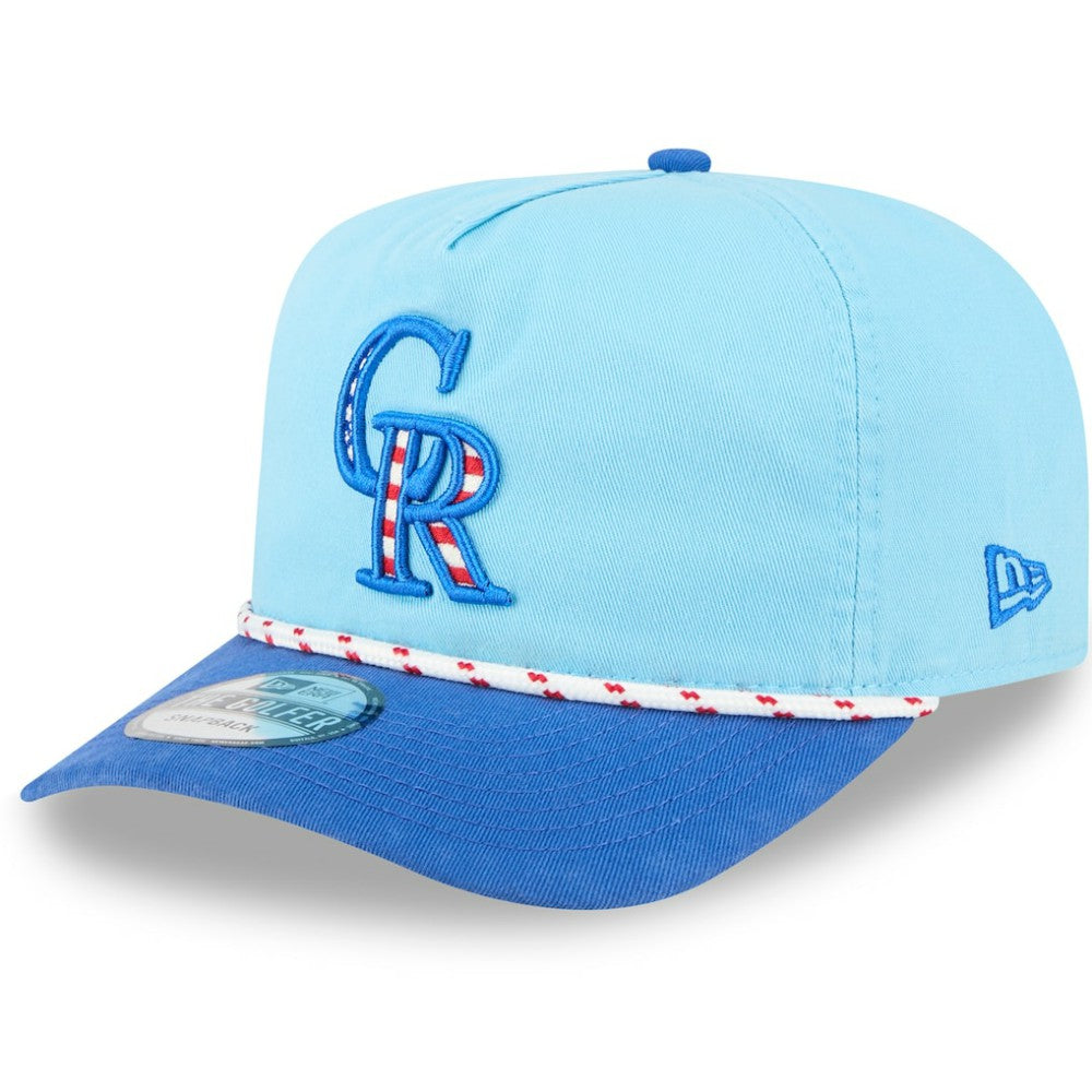Colorado Rockies New Era 2025 Fourth of July Golfer Snapback Hat - MLB