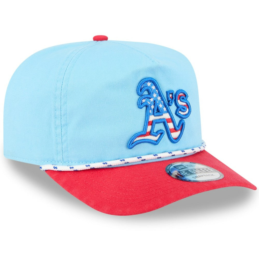 Athletics New Era 2025 Fourth of July Golfer Snapback Hat - MLB