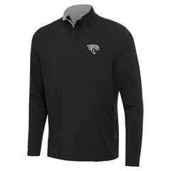 Jacksonville Jaguars Antigua Content Quarter-Zip Pullover Top Black | NFL
