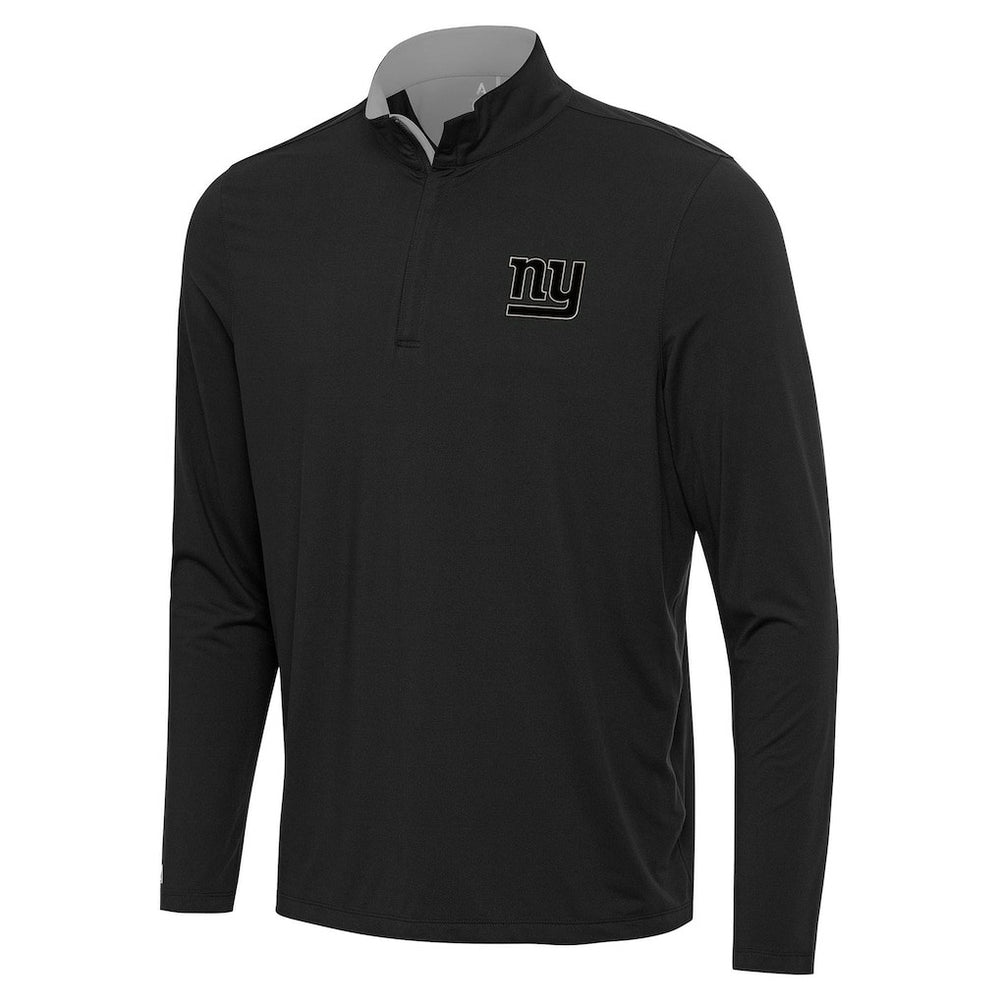 New York Giants Antigua Content Quarter-Zip Pullover Top Black | NFL