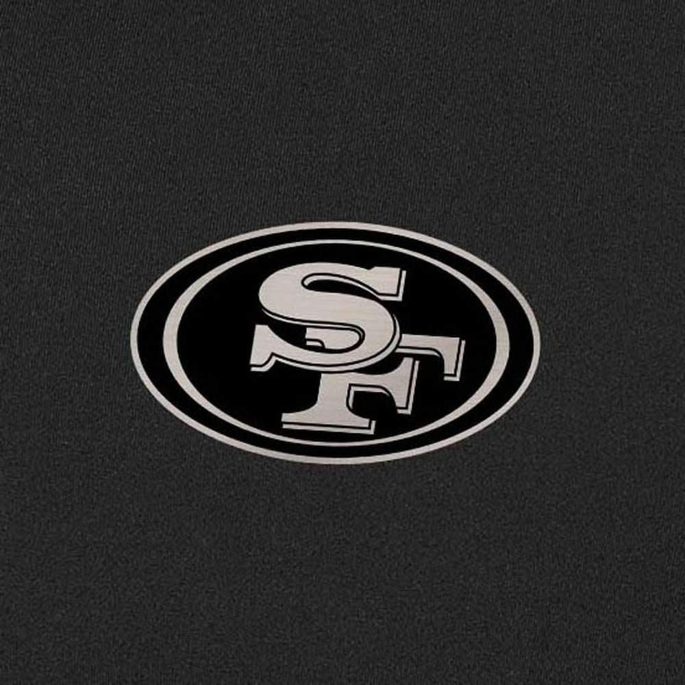 San Francisco 49ers Antigua Content Quarter-Zip Pullover Top Black | NFL