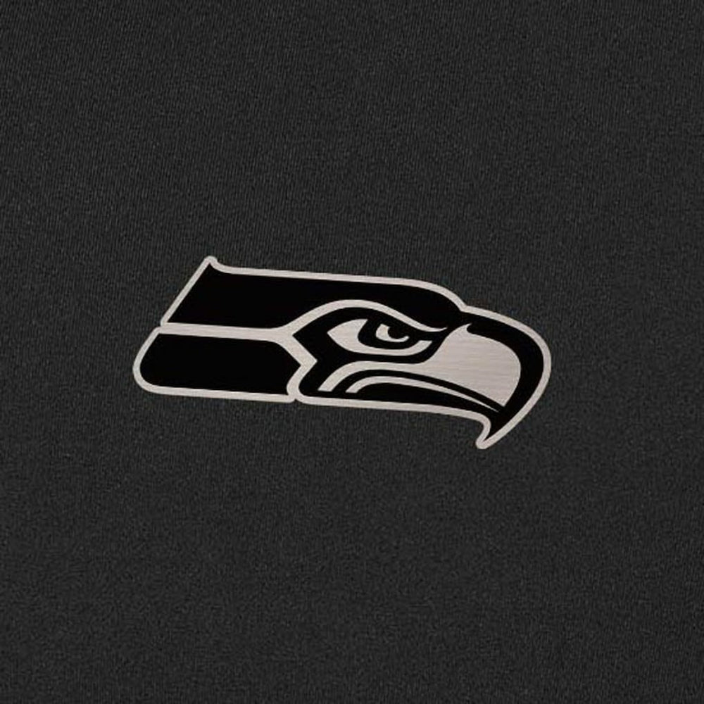 Seattle Seahawks Antigua Content Quarter-Zip Pullover Top Black | NFL