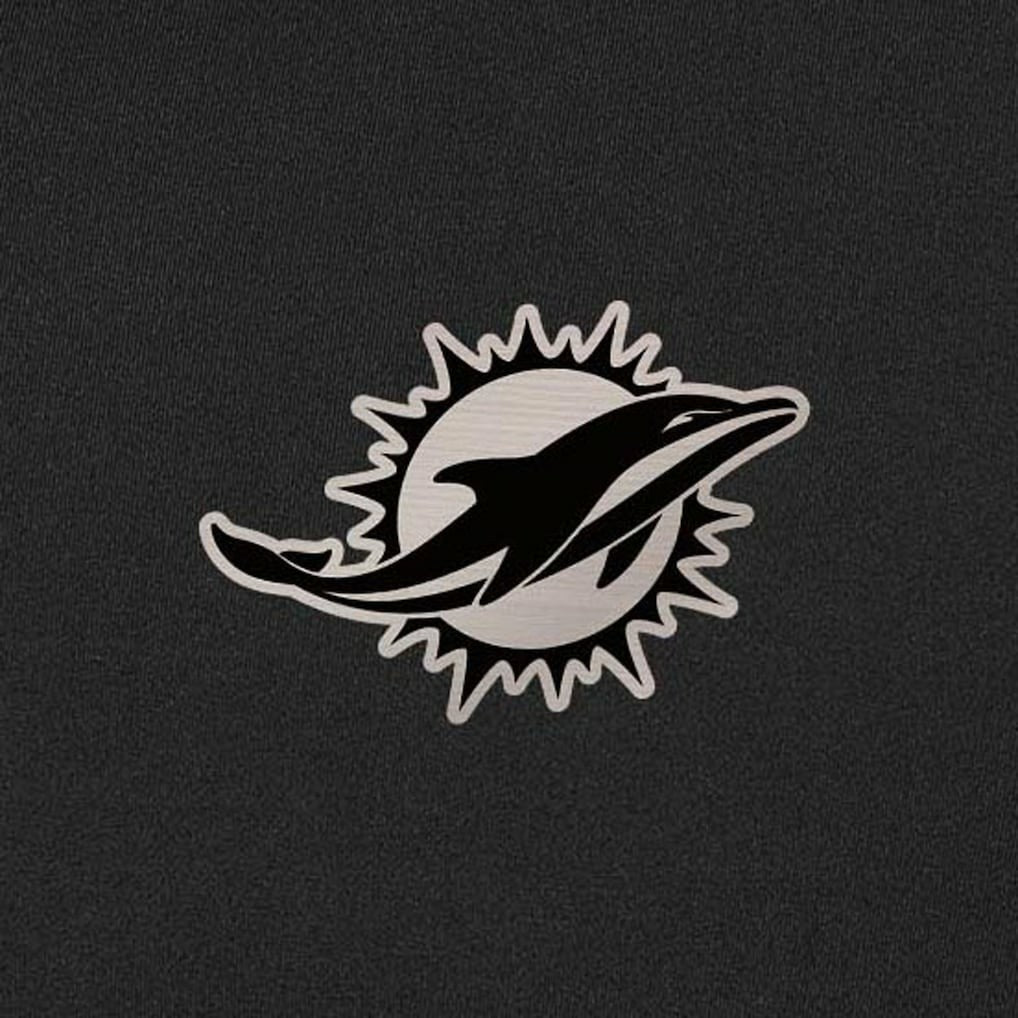 Miami Dolphins Antigua Content Quarter-Zip Pullover Top Black | NFL