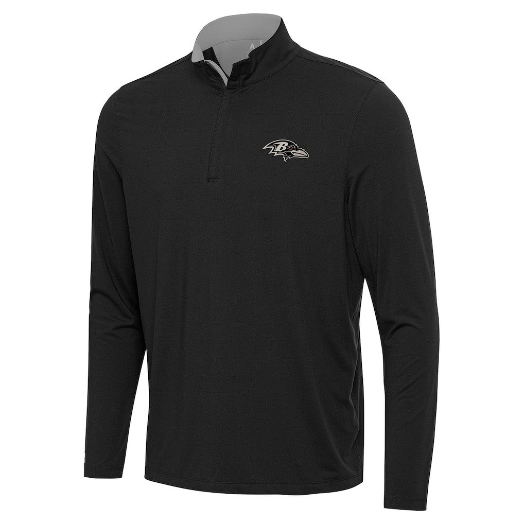 Baltimore Ravens Antigua Content Quarter-Zip Pullover Top Black | NFL