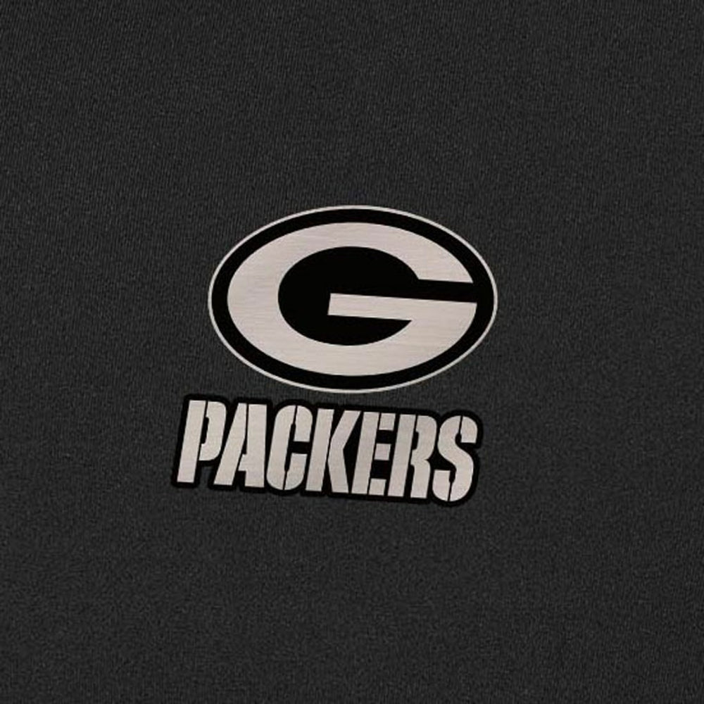 Green Bay Packers Antigua Content Quarter-Zip Pullover Top Black | NFL