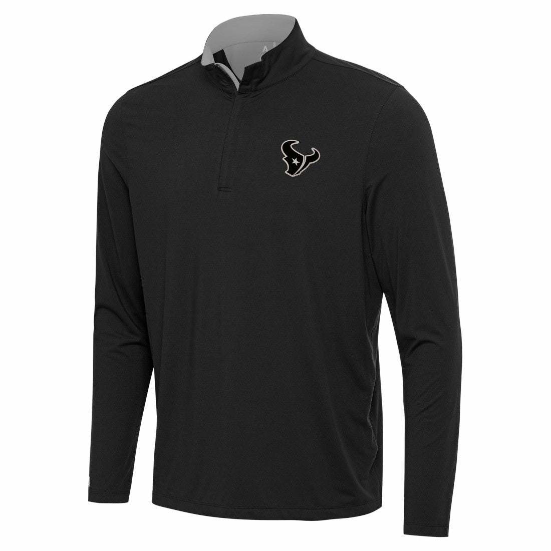 Houston Texans Antigua Content Quarter-Zip Pullover Top Black | NFL