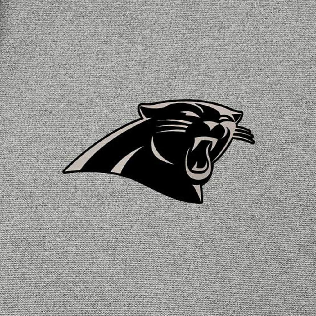 Carolina Panthers Antigua Effortless Full-Zip Hoodie Jacket Heather Gray | NFL