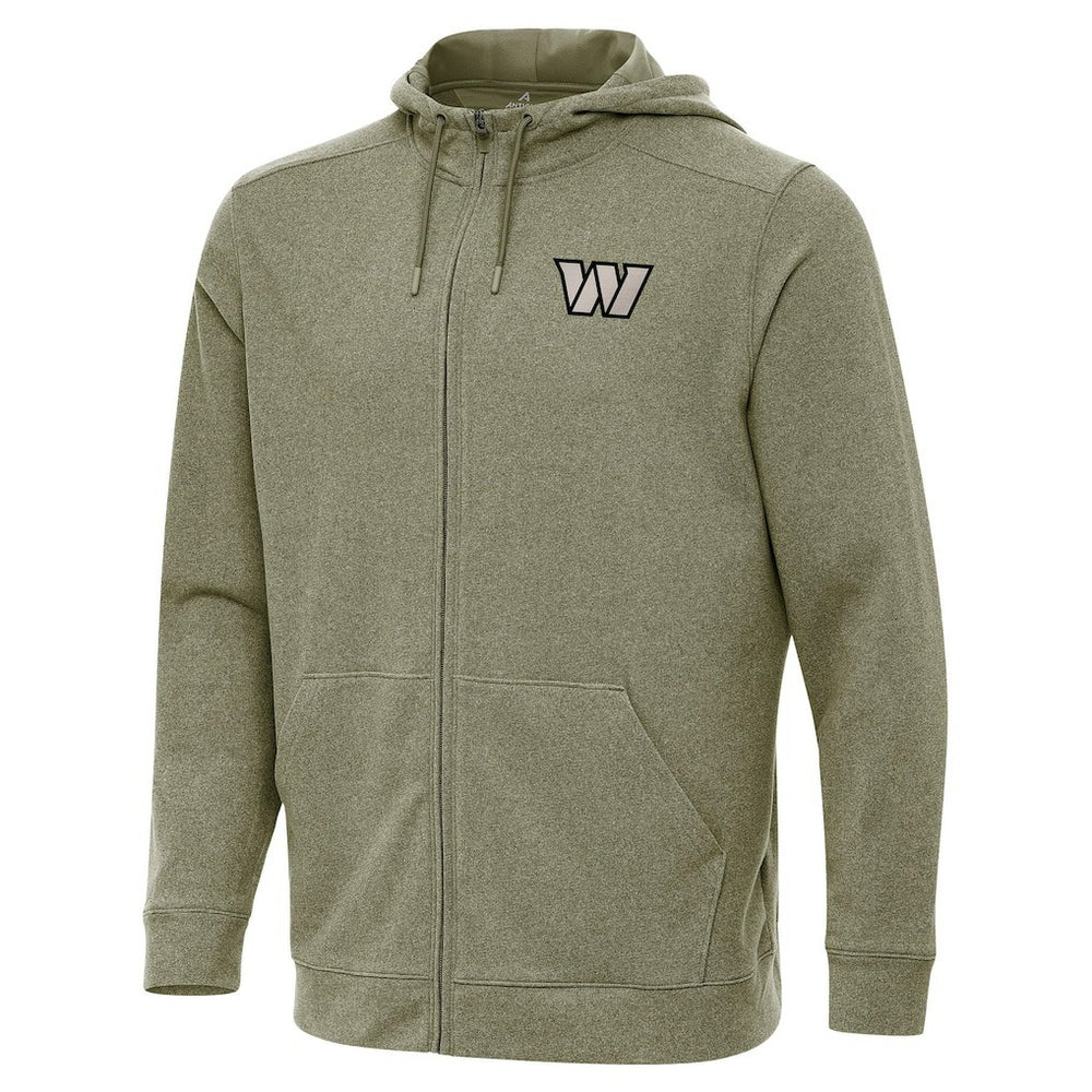 Washington Commanders Antigua Effortless Full-Zip Hoodie Jacket Olive | NFL