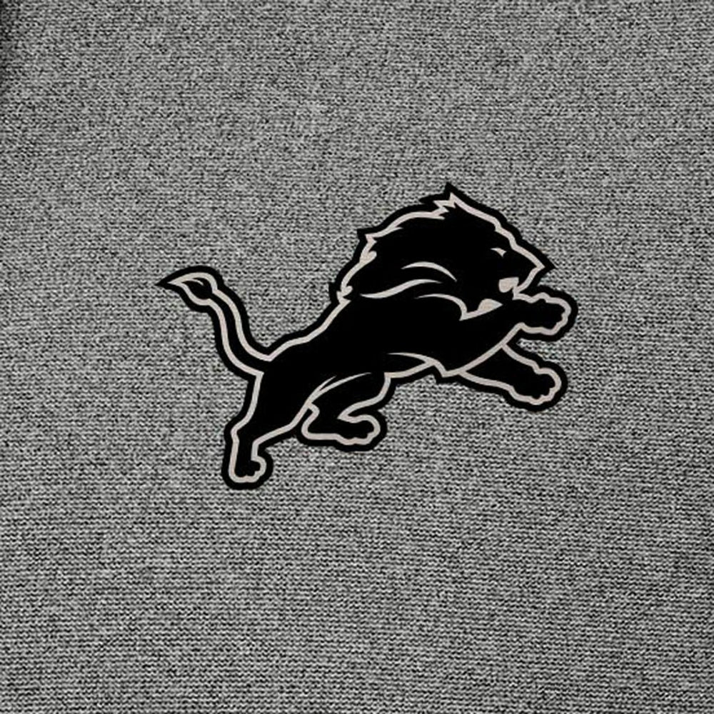 Detroit Lions Antigua Effortless Full-Zip Hoodie Jacket Heather Black | NFL