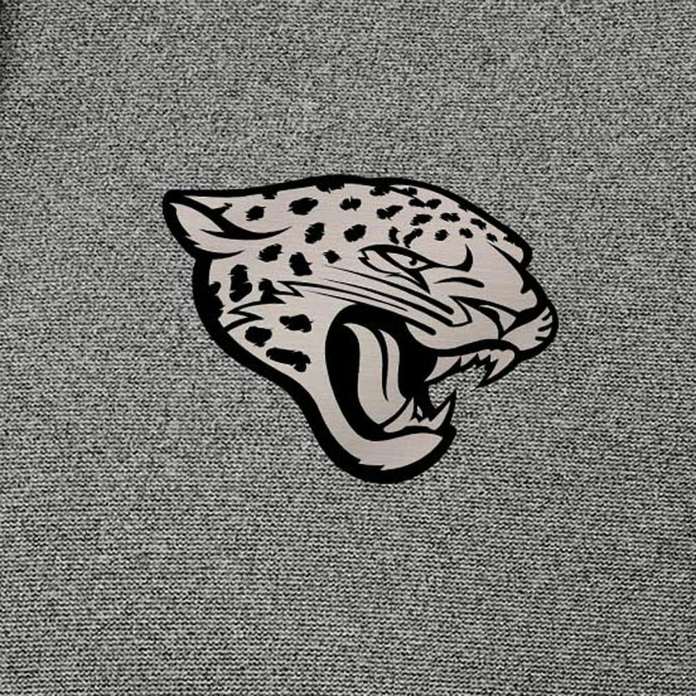 Jacksonville Jaguars Antigua Effortless Full-Zip Hoodie Jacket Heather Black | NFL