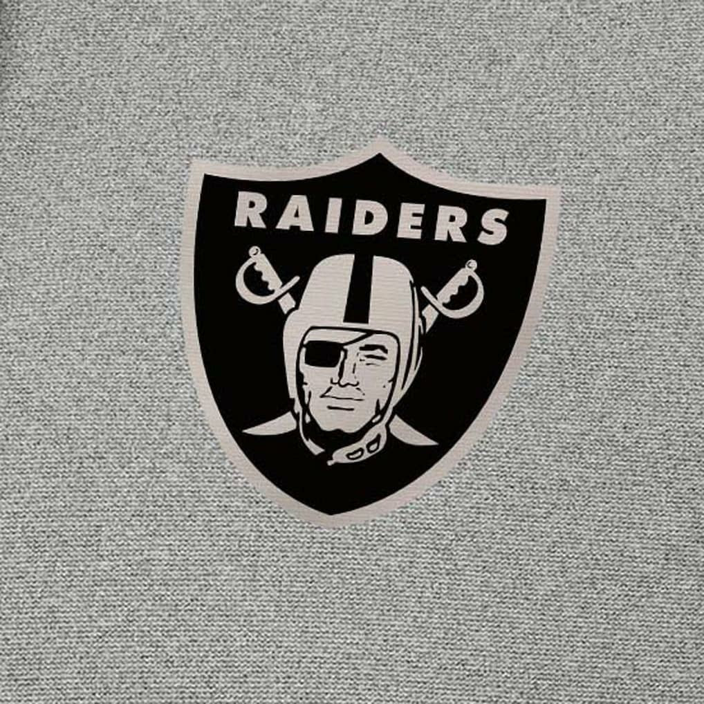 Las Vegas Raiders Antigua Effortless Full-Zip Hoodie Jacket Heather Gray | NFL