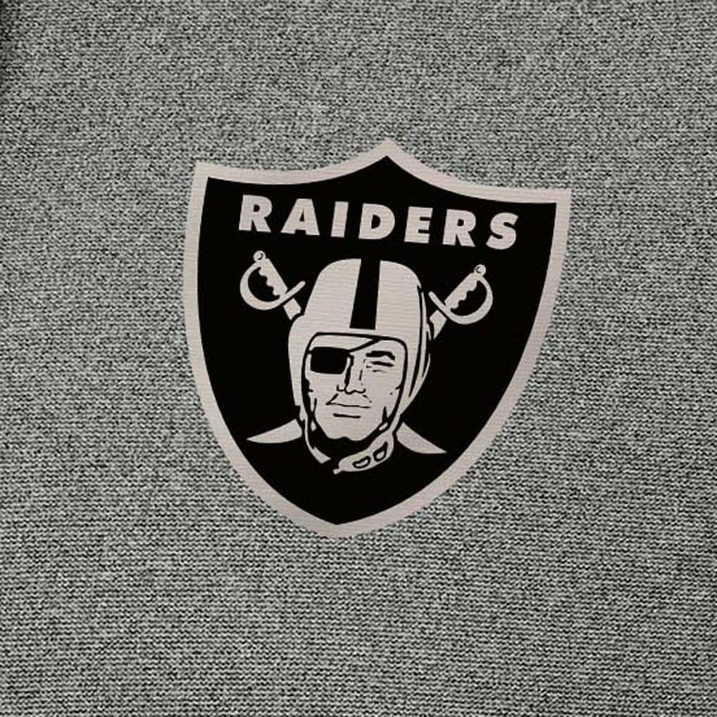 Las Vegas Raiders Antigua Effortless Full-Zip Hoodie Jacket Heather Black | NFL