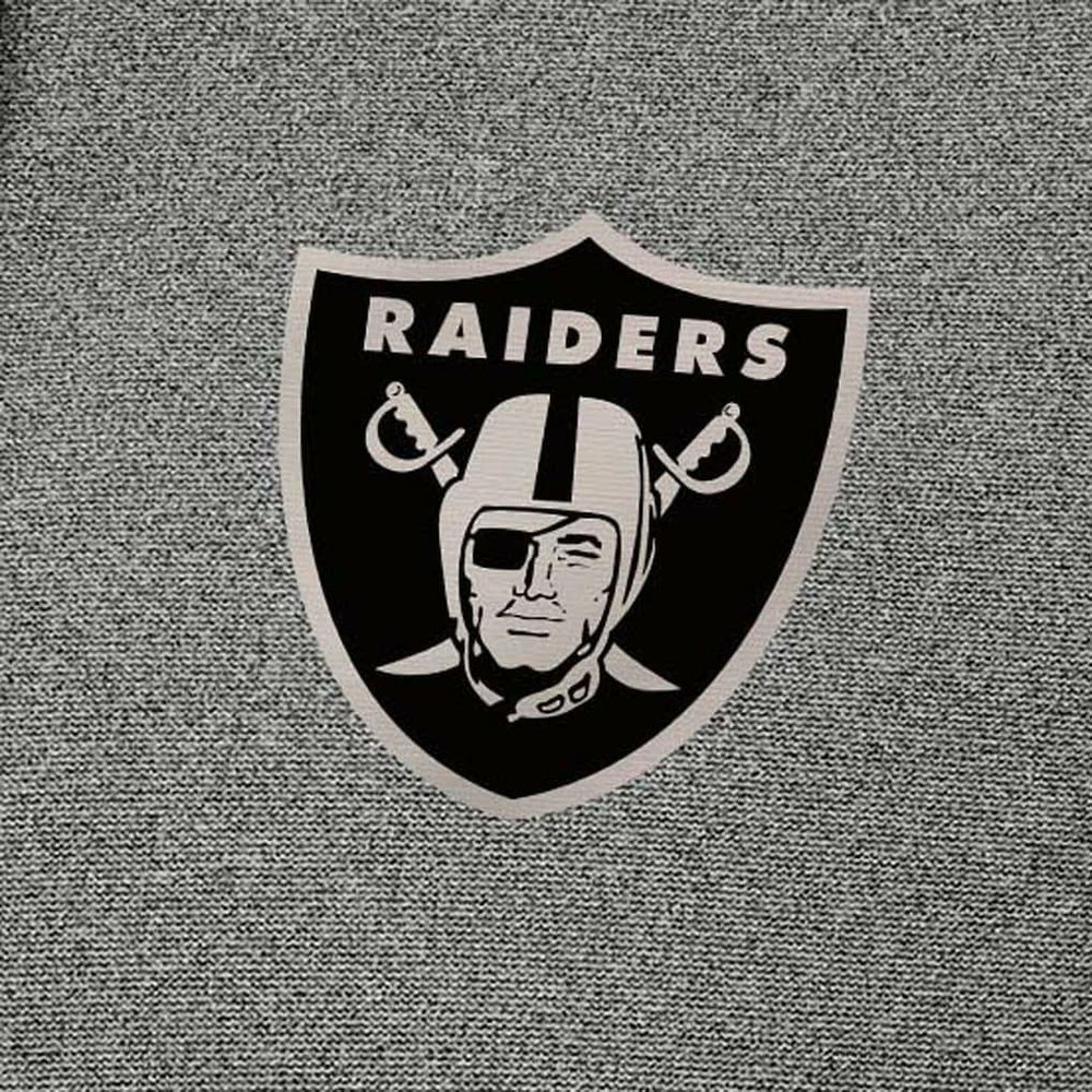 Las Vegas Raiders Antigua Effortless Full-Zip Hoodie Jacket Heather Black | NFL