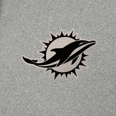 Miami Dolphins Antigua Effortless Full-Zip Hoodie Jacket Heather Gray | NFL