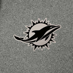 Miami Dolphins Antigua Effortless Full-Zip Hoodie Jacket Heather Black | NFL